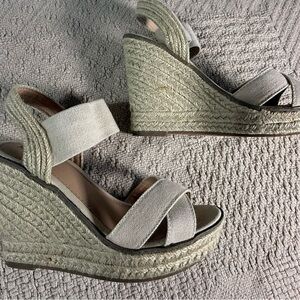 Merona Beige Wedge Sandals – Size 7 – Gently Used espadrilles
